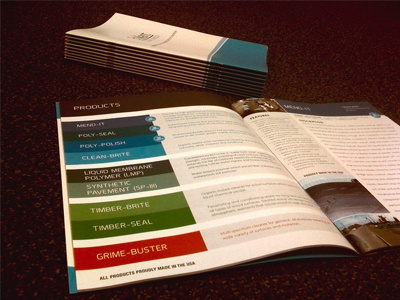 Fresh Off The Press blue brochure color green orange print print design