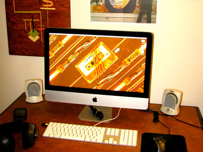 My Workspace desk imac process workspace