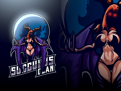 Succubus Clan angry badge brand character e sport e sports esport esports esports logo gaming logo gaminglogo illustration logo logo esport logodesign mascot design mascot logo sports logo vector