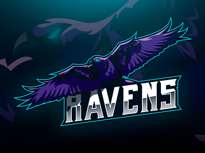 Raven Dribbble angry badge brand e sport e sports esport esports esports logo gaming logo illustration logo logodesign mascot design mascot logo raven vector