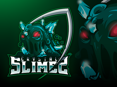 Crystal Slimes angry badge brand branding character design e sport e sports esport esports esports logo gaming logo gaminglogo illustration logo logo esport logodesign mascot design mascot logo vector