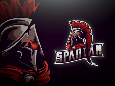 Spartan E-Sports Mascot Logo