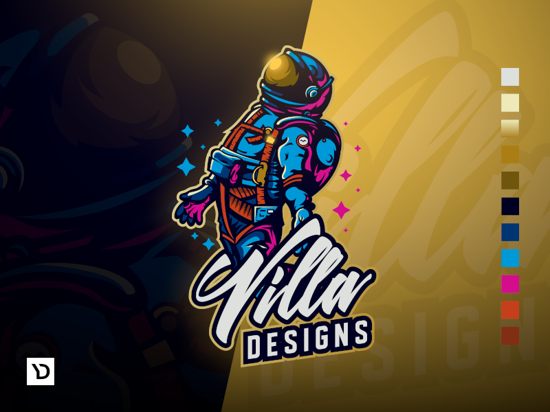 VillaDesigns Mascot Logo mascot character branding logo esport gaminglogo design character gaming logo esports logo e-sports esports e-sport esport brand badge vector mascot logo mascot design logodesign logo illustration
