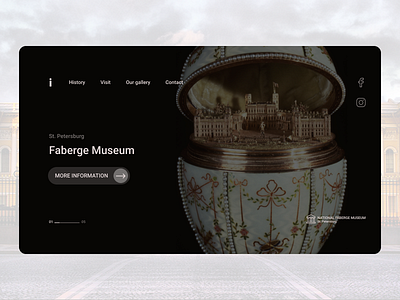 Museum art branding design illustration logo promo ui vector web design webdesign website