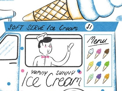 ILLUSTRATION 73 | ICE CREAM TRUCK food ice cream illustration truck