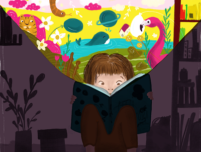 World of enchanted books illustrator