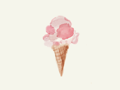 ice cream illustration watercolor illustration