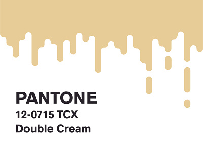 Pantone - Double Cream adobe adobe illustrator illustration pantone pantone2020