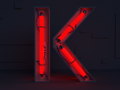 3D K 36daysoftype 3d 3d art 3d artist 3d modeling 3d render adobe adobe dimension alphabet type typography