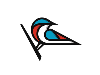 Bird Logo app bird brand branding fly france icon identity illustration logo logotype monogram paris symbol