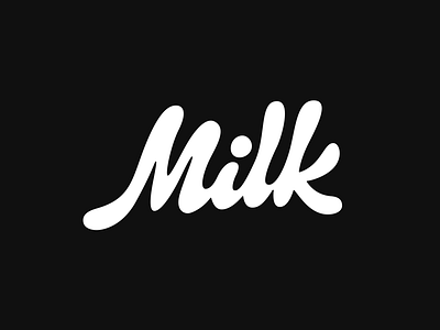 Milk lettering by Jemka Gasanov on Dribbble