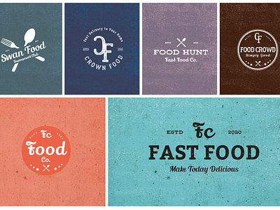 Vintage Food logo bdthemes design food and drink food logo food logo design foodie logo logo design logo design concept logo designer logo designs logodesign modern design professional design