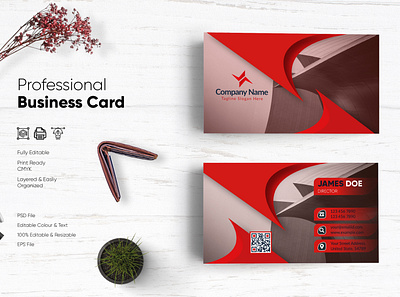 Clean Business Card Template-02 bdthemes business card design design modern design professional business card professional design visit card visiting card visiting card design visitingcard