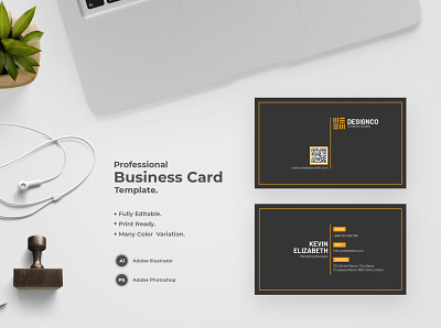 Business Card -136 design flat design modern design professional business card professional design visiting card visiting card design visitingcard