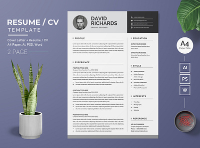 Resume/CV Template-26 cv resume