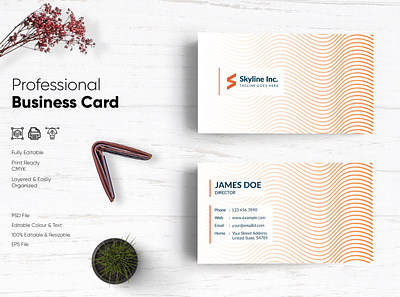 Modern Visiting Card Design-49 design flat design modern design professional business card professional design visiting card visiting card design visitingcard