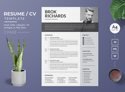 Resume/CV Template-35 cv resume