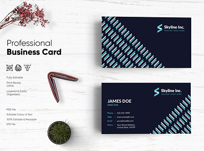 Modern Visiting Card Design-51 design flat design modern design professional business card professional design visiting card visiting card design visitingcard