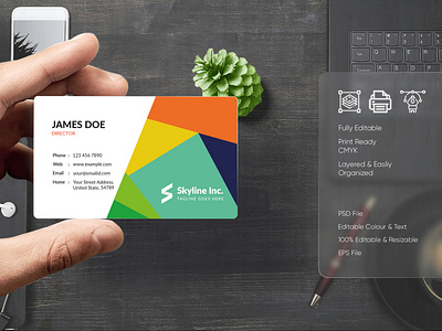 Modern Visiting Card Design-55