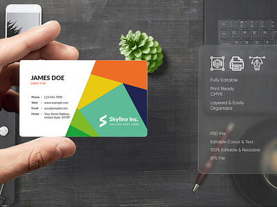 Modern Visiting Card Design-55