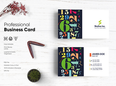 Modern Visiting Card Design-58 design flat design modern design professional business card professional design visiting card visiting card design visitingcard