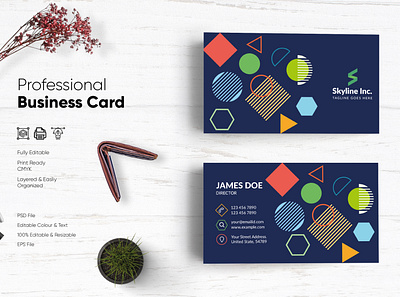 Modern Visiting Card Design-59 design flat design modern design professional business card professional design visiting card visiting card design visitingcard