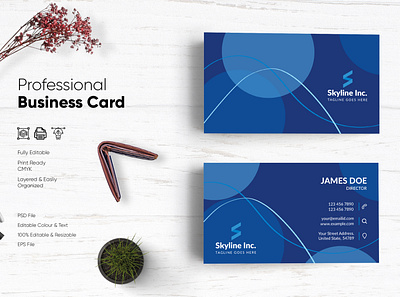 Modern Visiting Card Design-60 design flat design modern design professional business card professional design visiting card visiting card design visitingcard