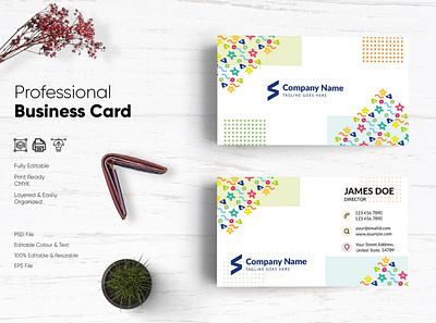 Modern Visiting Card Design-61 design flat design modern design professional business card professional design visiting card visiting card design visitingcard