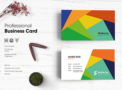 Modern Visiting Card Design-63 design flat design modern design professional business card professional design visiting card visiting card design visitingcard