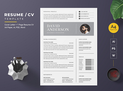 Resume/CV Template-41 cv resume