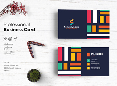 Modern Visiting Card Design-67 design flat design modern design professional business card professional design visiting card visiting card design visitingcard