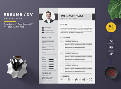 Modern Resume-07 modern design professional design resume