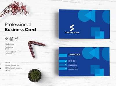 Modern Visiting Card Design-68 design flat design modern design professional business card professional design visiting card visiting card design visitingcard