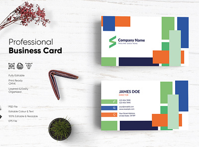 Modern Visiting Card Design-70 design flat design modern design professional business card professional design visiting card visiting card design visitingcard