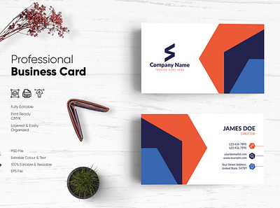 Modern Visiting Card Design-71 design flat design modern design professional business card professional design visiting card visiting card design visitingcard