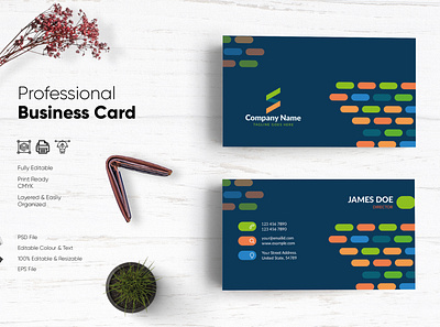 Modern Visiting Card Design-72 design flat design modern design professional business card professional design visiting card visiting card design visitingcard