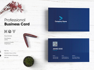 Modern Visiting Card Design-73 design flat design modern design professional business card professional design visiting card visiting card design visitingcard