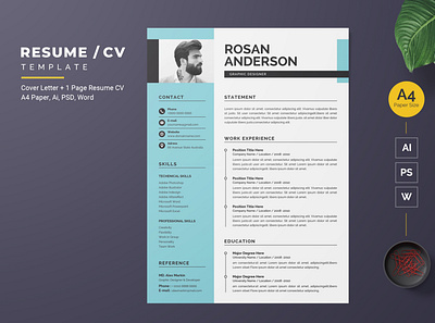 Modern Resume-17 flat design modern design professional business card professional design visiting card visiting card design visitingcard