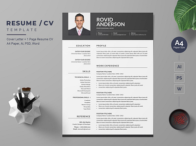 Modern Resume-25 cv modern design professional design resume
