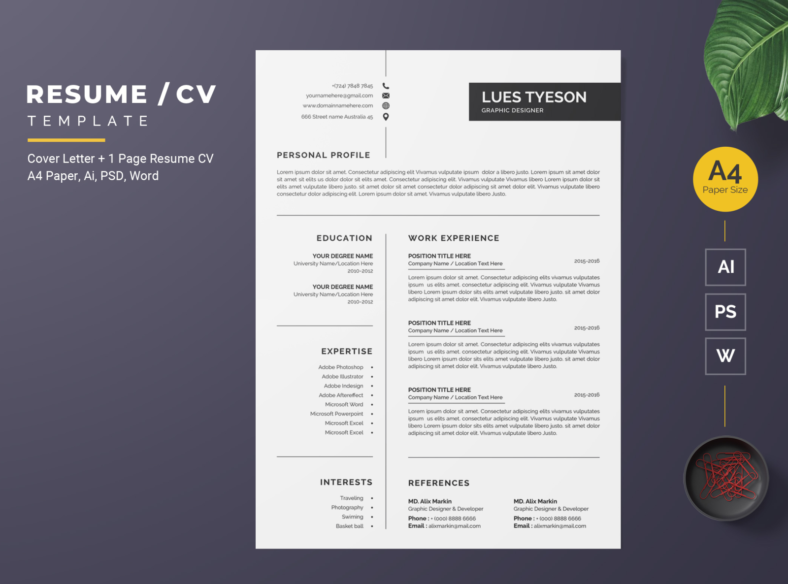 Modern Resume-27 by BdThemes on Dribbble