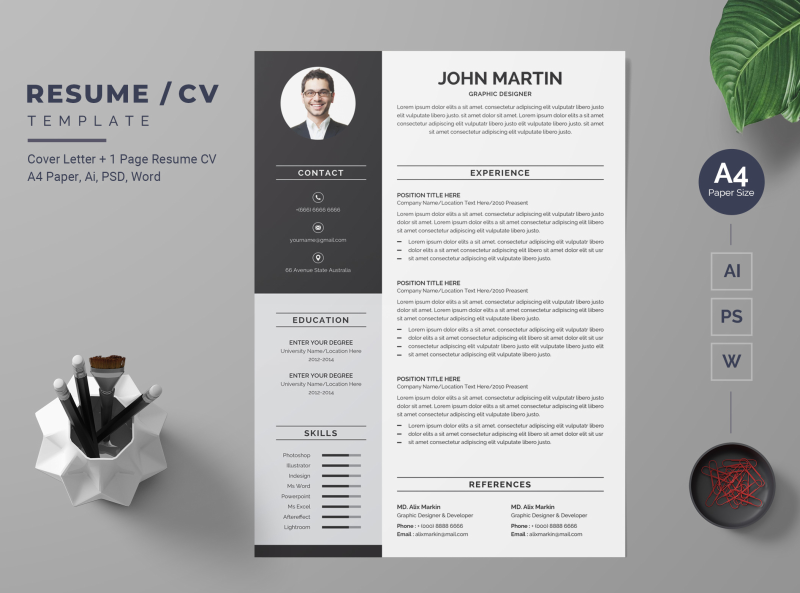 Modern Resume-28 by BdThemes on Dribbble