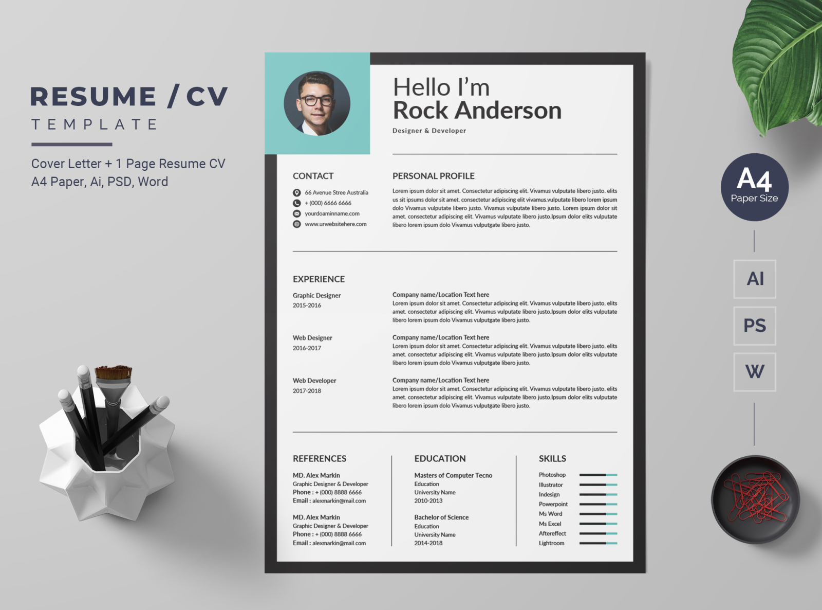 Modern Resume-30 By Bdthemes On Dribbble