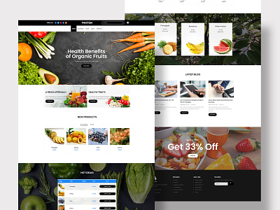 Food Service Landing Page Design