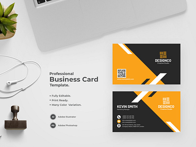 Professional Business Card-01 design flat design modern design professional business card professional design visiting card visiting card design visitingcard