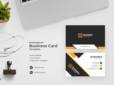 Professional Business Card-02 design flat design modern design professional business card professional design visiting card visiting card design visitingcard