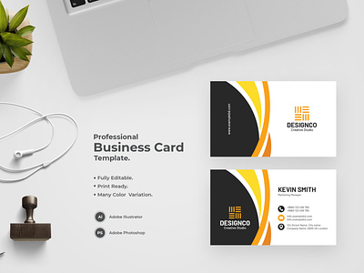 Professional Business Card-03 design flat design modern design professional business card professional design visiting card visiting card design visitingcard