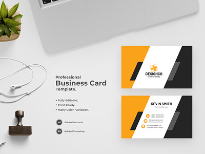 Professional Business Card-05 design flat design modern design professional business card professional design visiting card visiting card design visitingcard