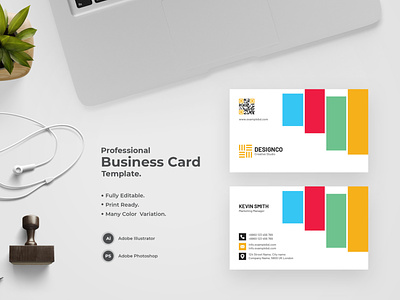 Professional Business Card-11 design flat design modern design professional business card professional design visiting card visiting card design visitingcard