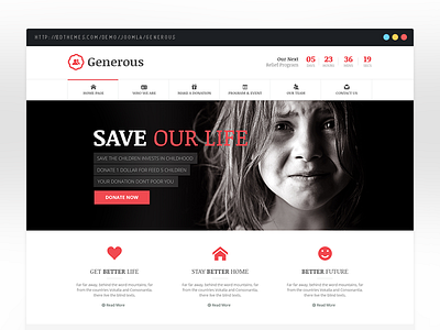 Generous - Charity Joomla Template