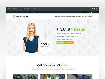 Holax Multipurpose Hikashop eCommerce Template
